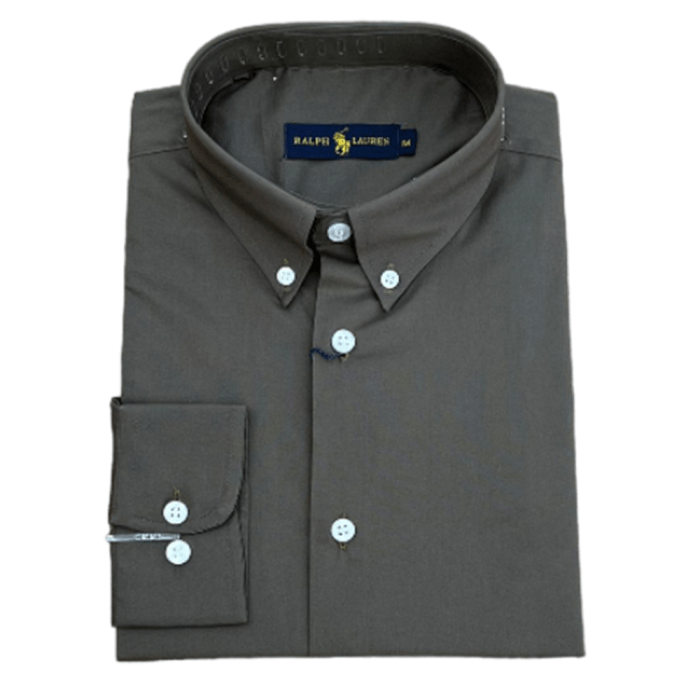 Olive dress shirt men