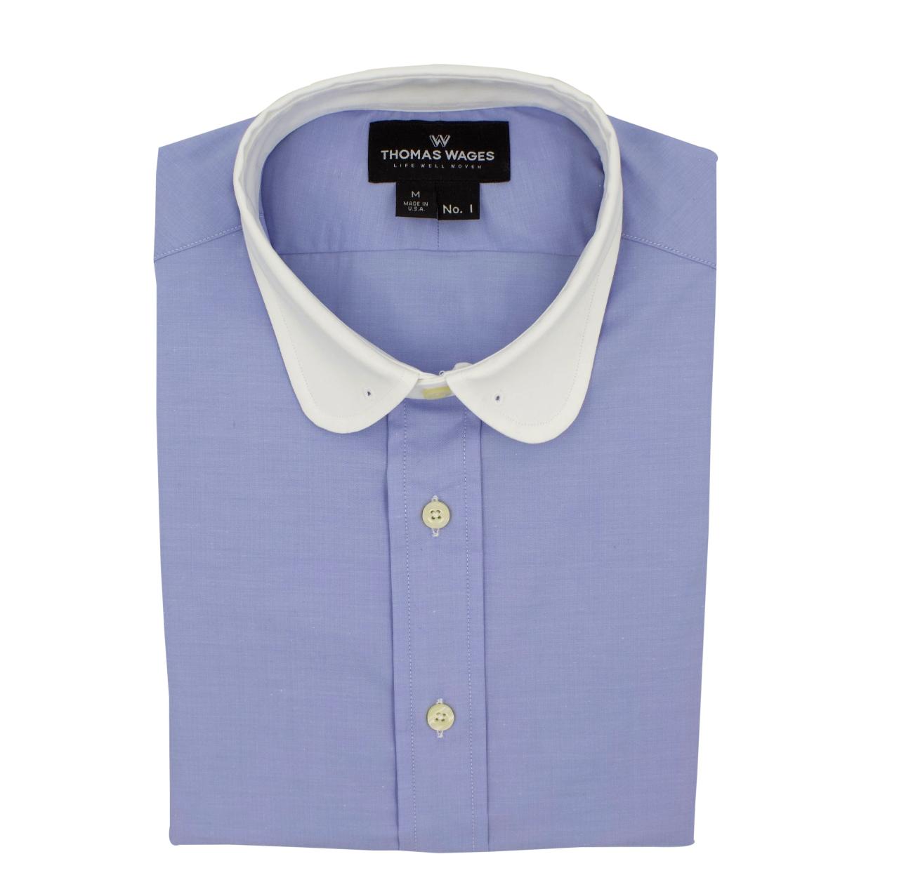 Mens contrast dress shirt