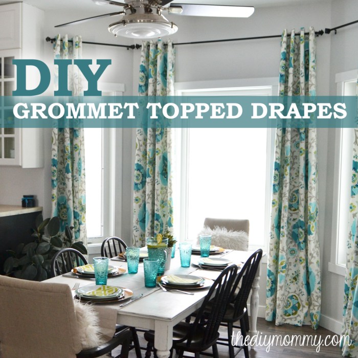 How to make grommet curtain for decoration