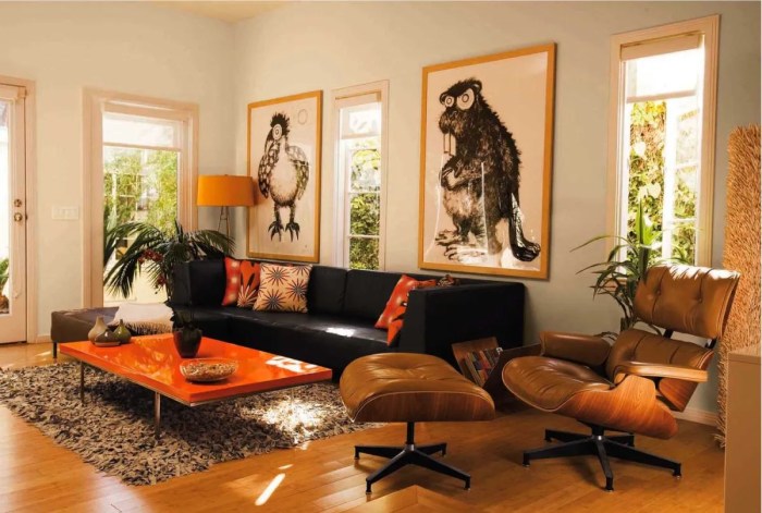 Is orange decor good for living room