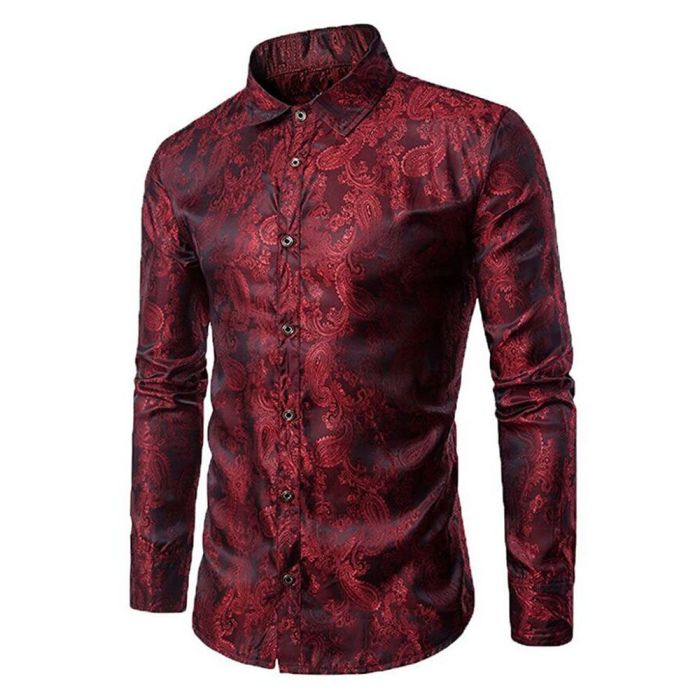 Black long sleeve dress shirt mens