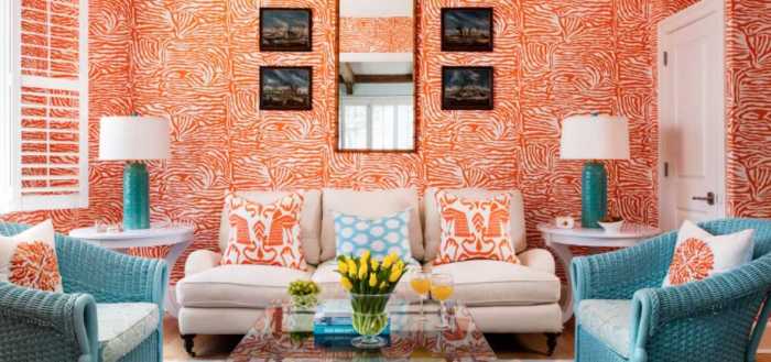 Is orange decor good for living room