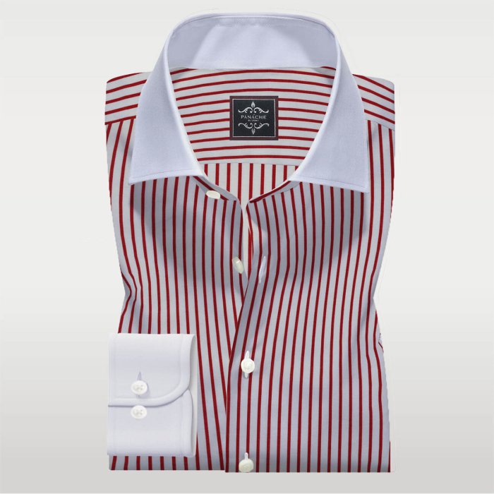 Shirt striped vertical men blue white classic fit lyst