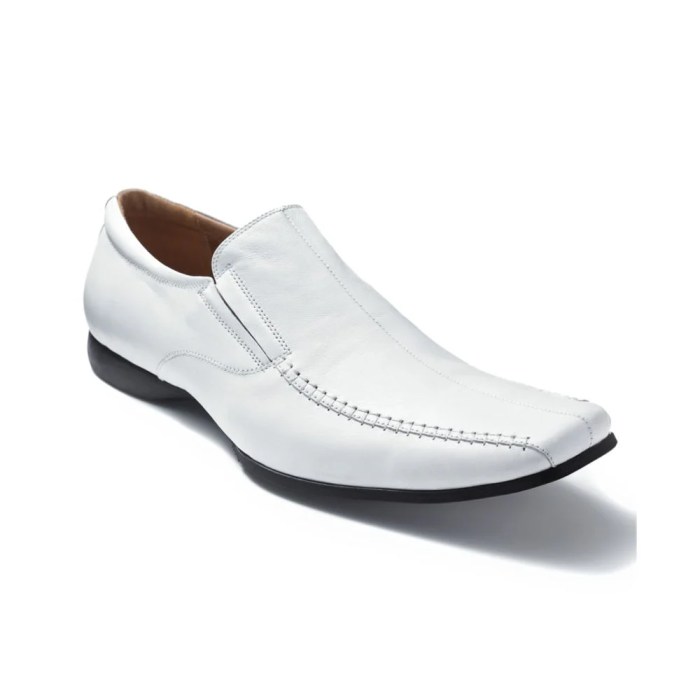 White men's dress shoe