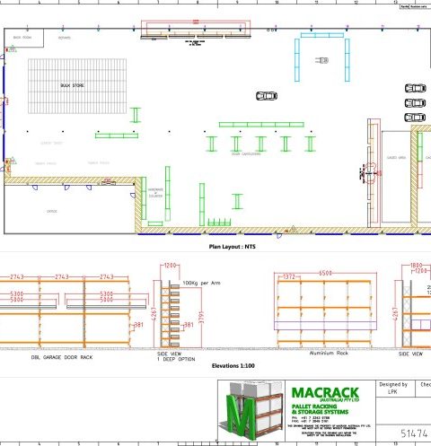 Desain tata letak gudang rumah